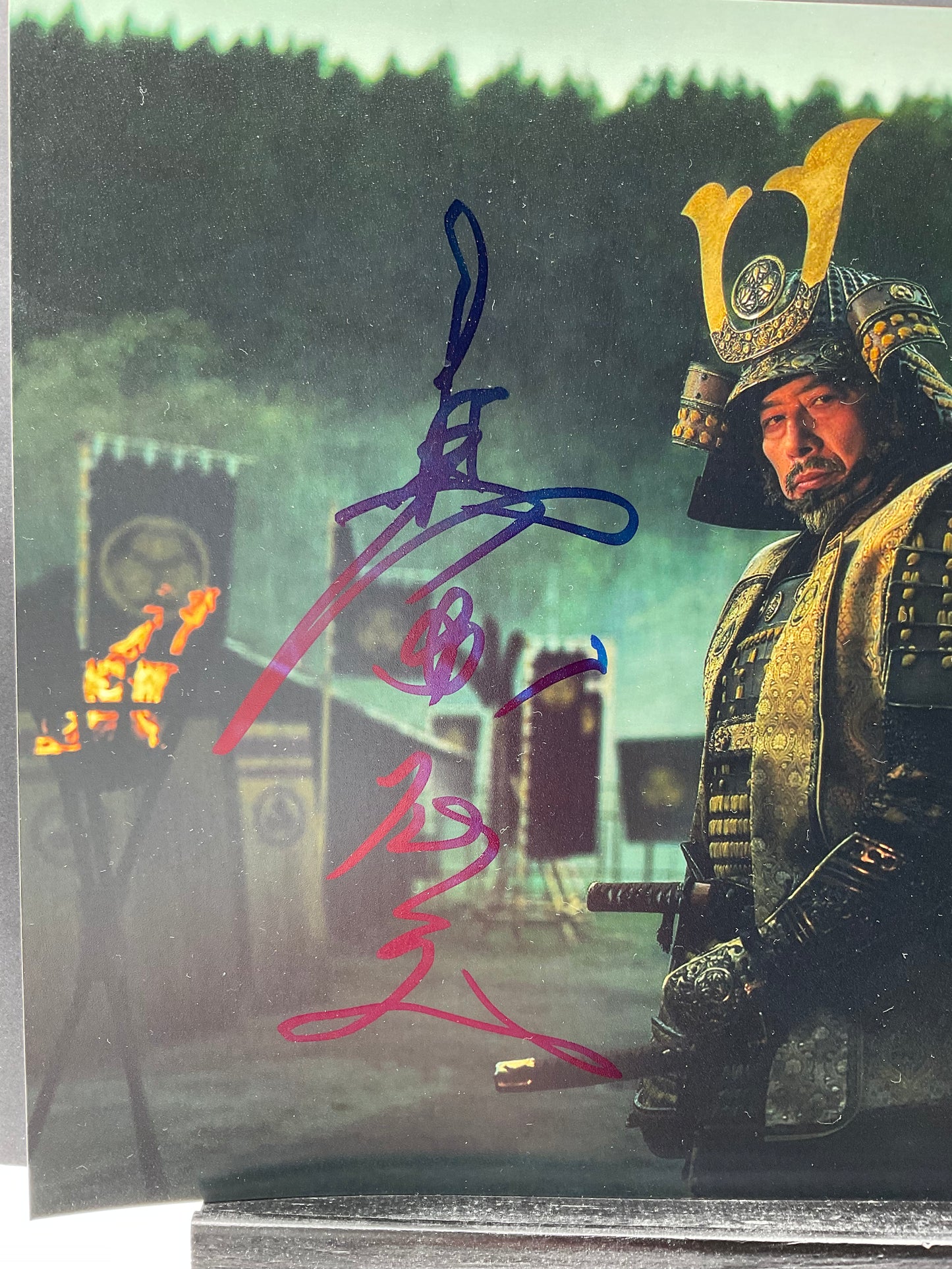 Hiroyuki Sanada Shogun signed photo 8x10 ACOA Yoshii