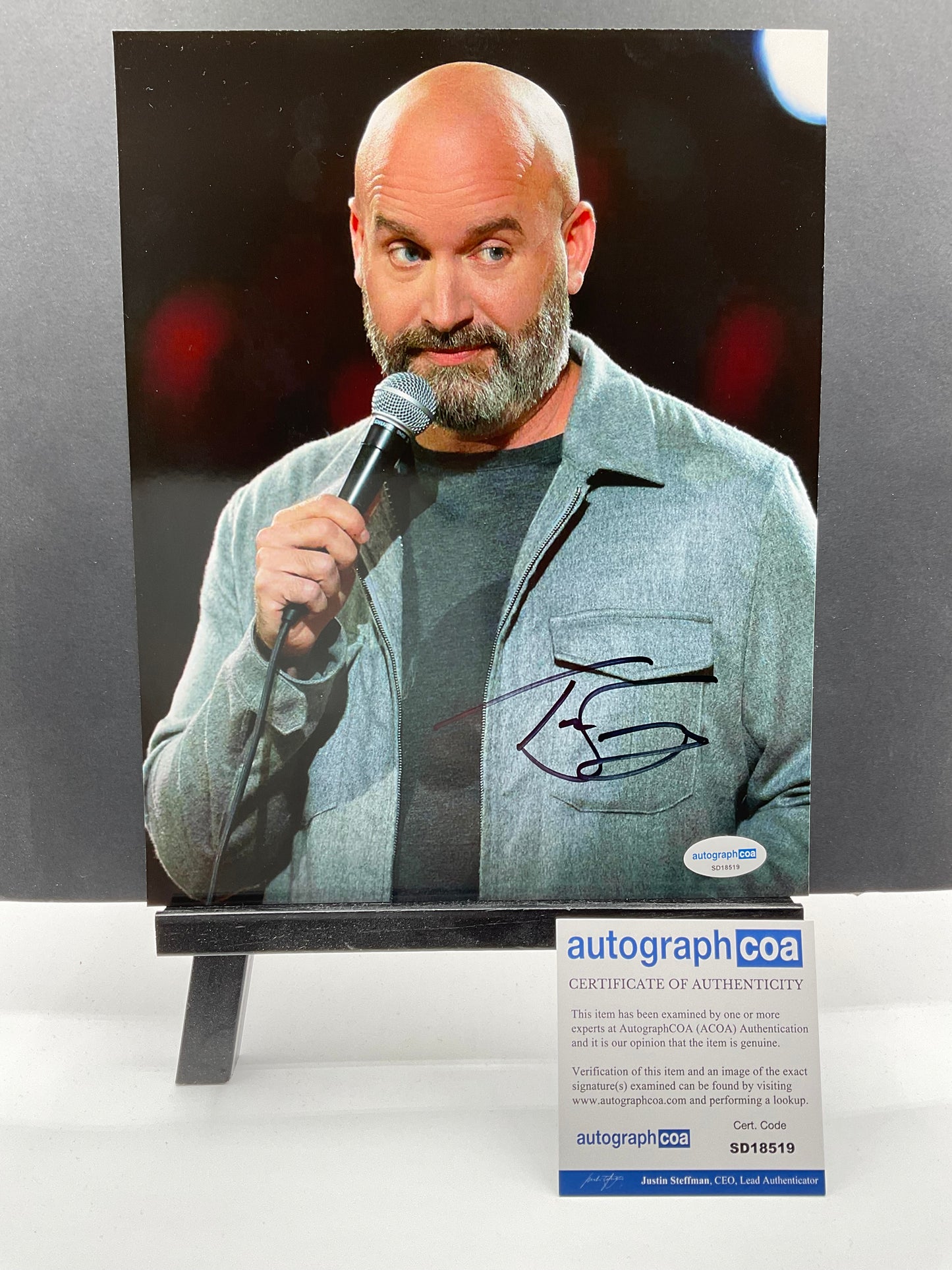 Tom Segura Comedian signed photo ACOA