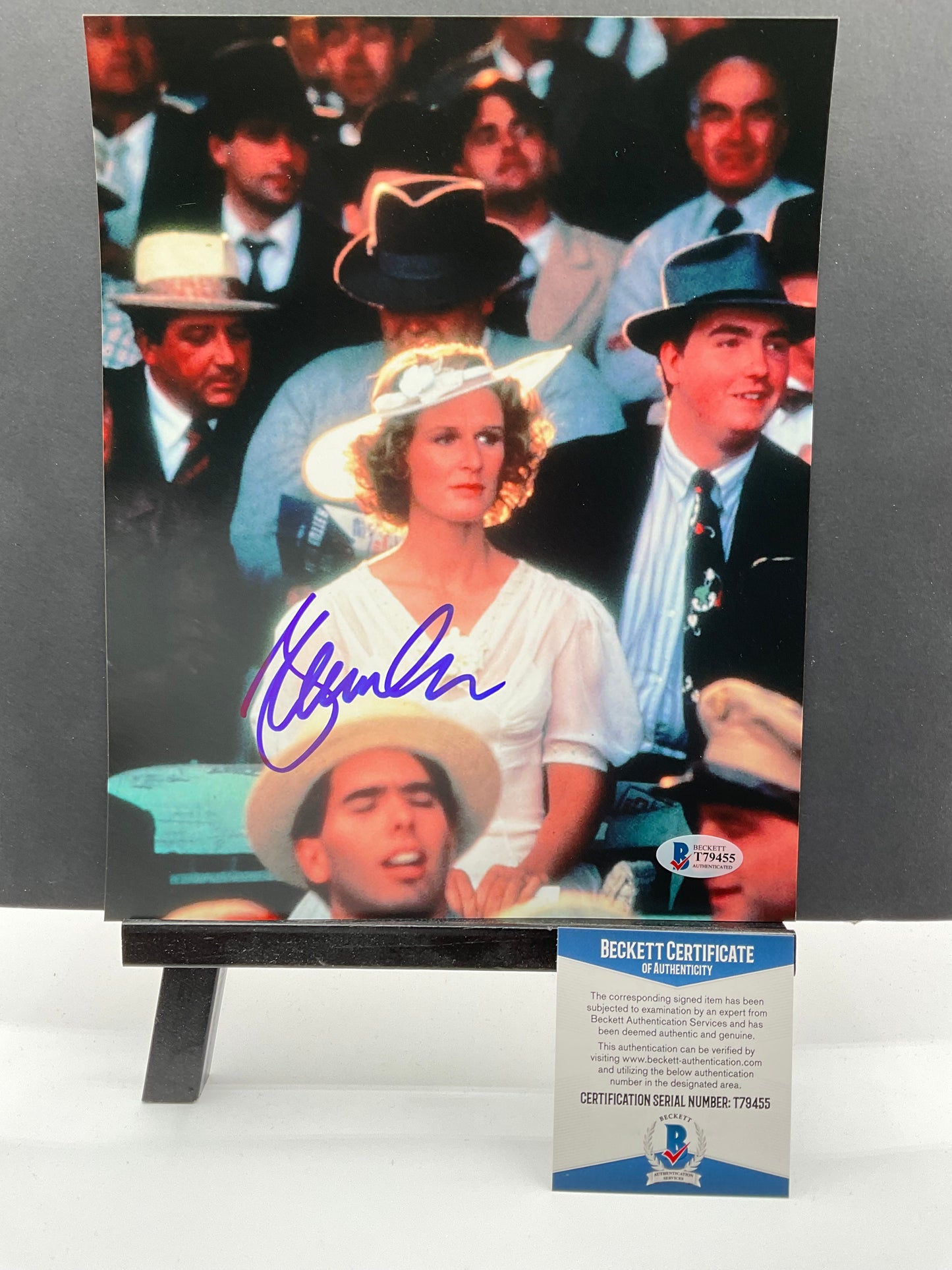 Glenn Close The Natural signed photo 8x10 Beckett