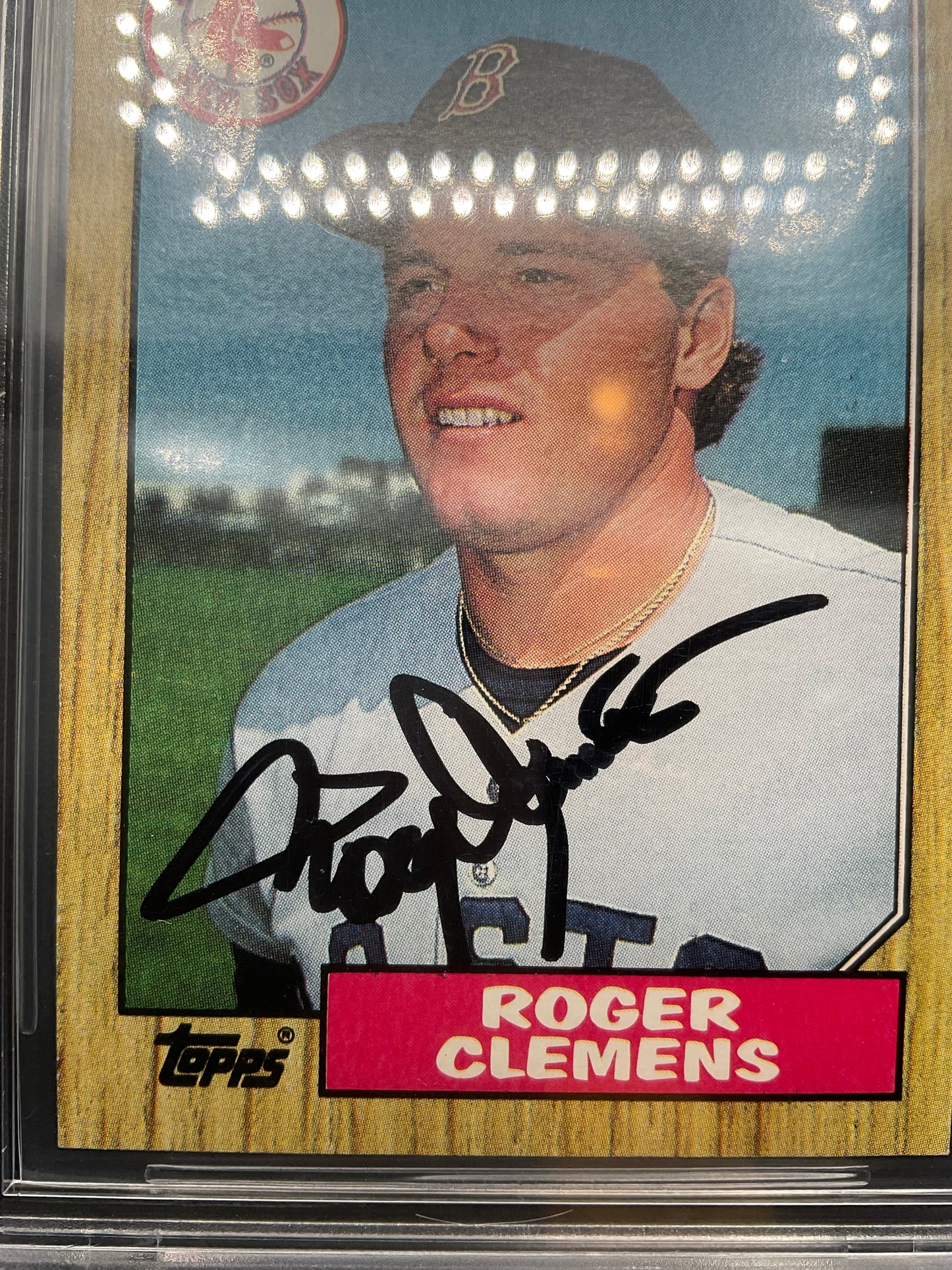 Roger Clemens signed Card Beckett Slabbed 10 Boston Red Sox