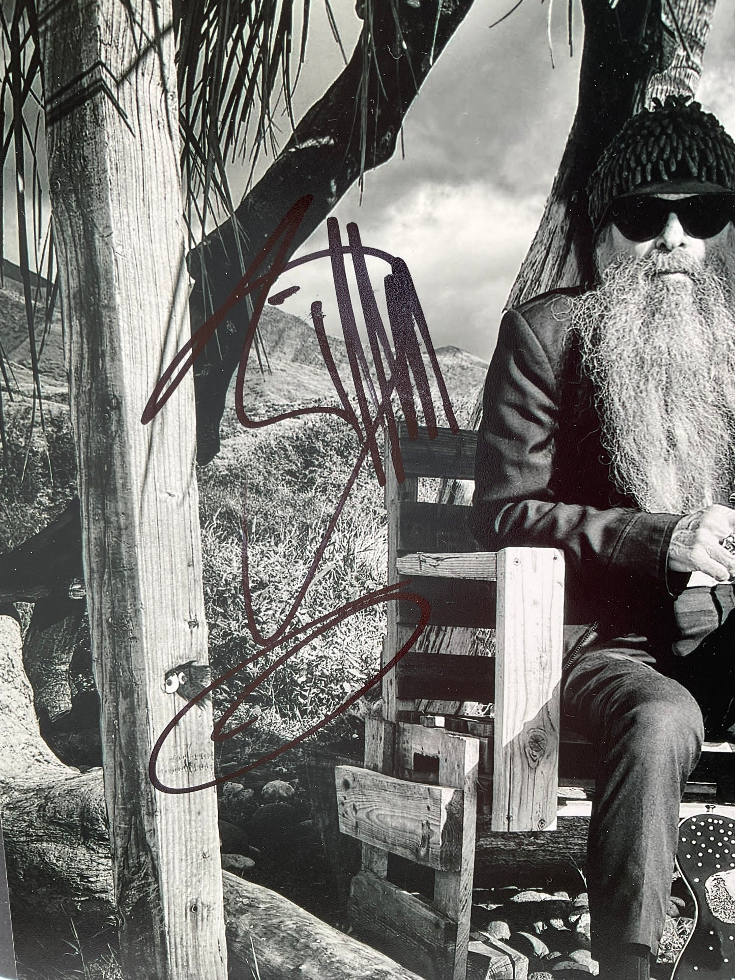 Billy Gibbons ZZ Top signed photo 8x10 Beckett