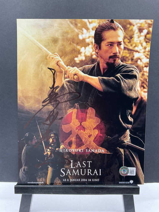 Hiroyuki Sanada The Last Samurai signed photo 8x10 Beckett Japanese