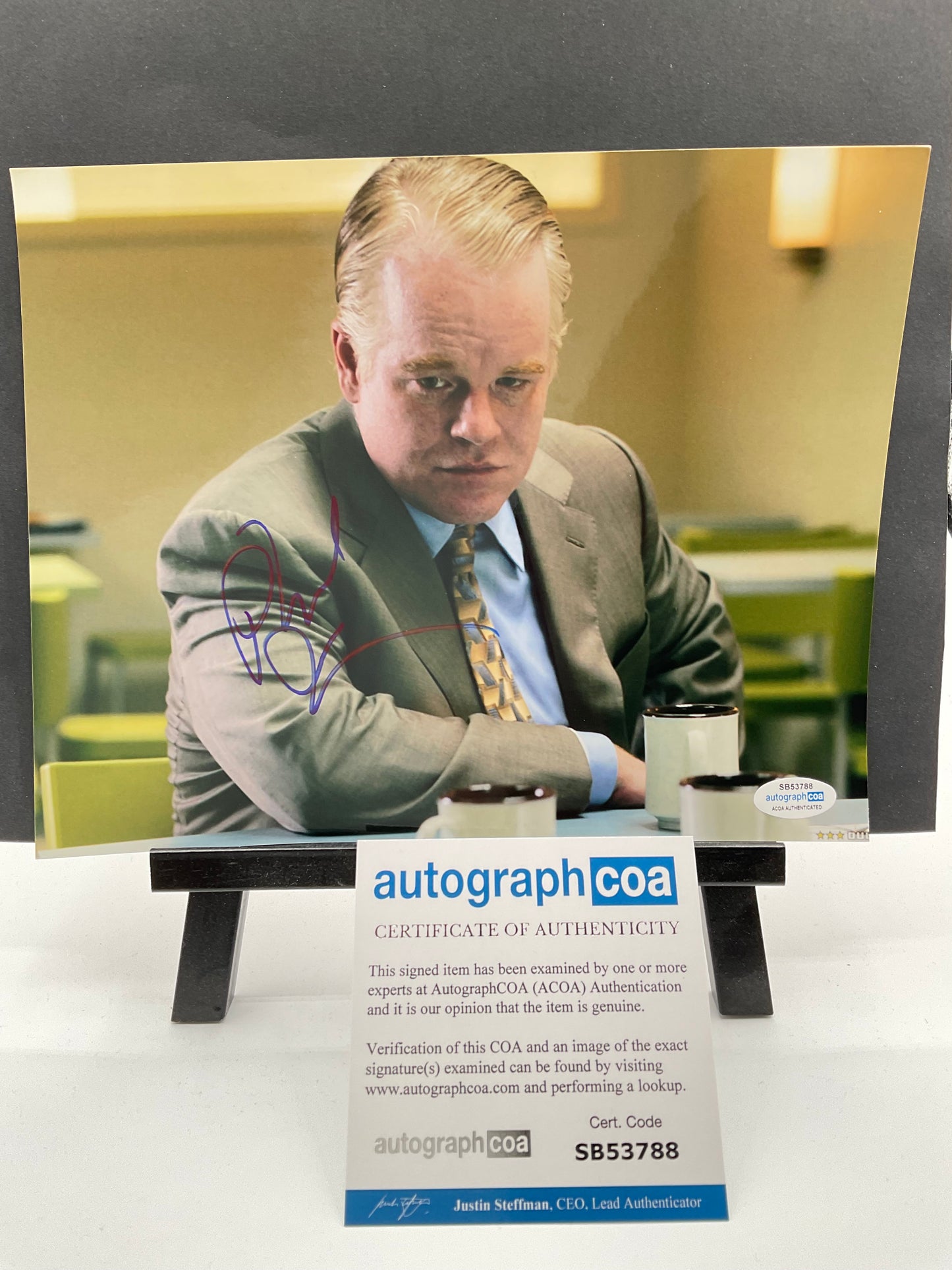 Philip Seymour Hoffman Before the Devil Knows You're Dead signed photo 8x10 ACOA RIP