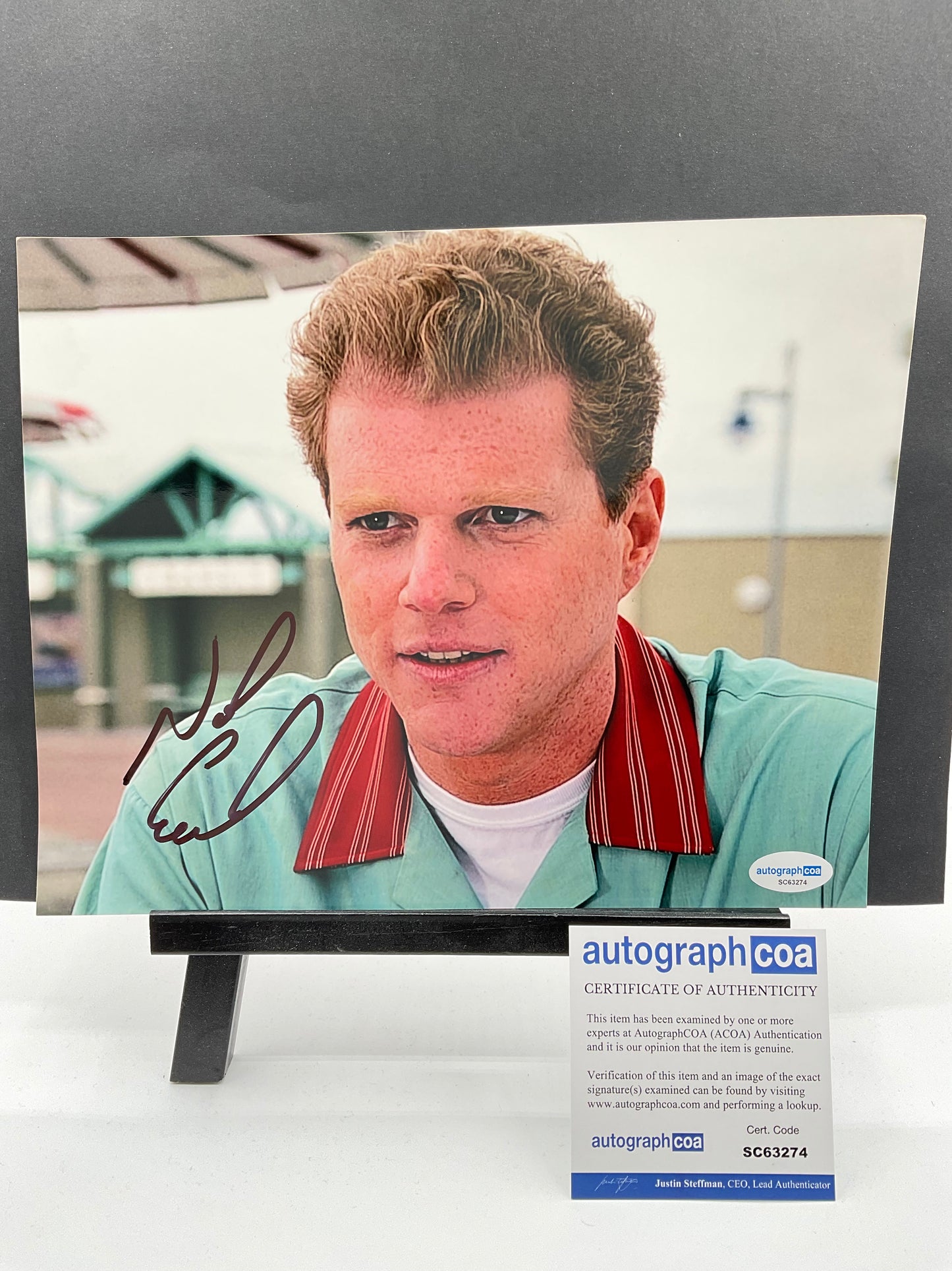 Noah Emmerich Truman Show signed photo 8x10 ACOA