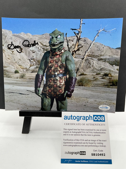 Gary Combs Star Trek signed photo 8x10 ACOA