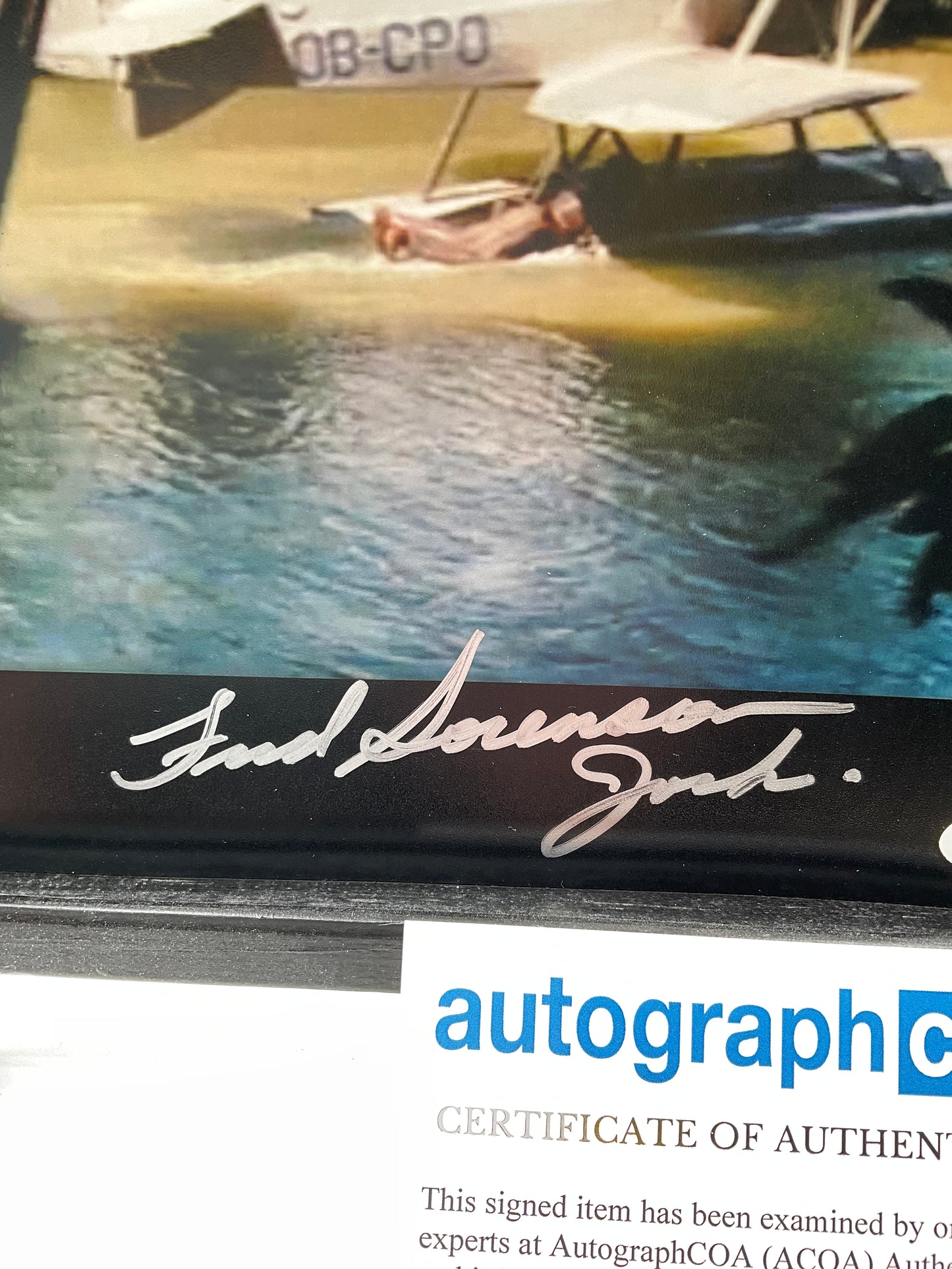 Fred Sorenson Indiana Jones Raiders of the Lost Ark signed photo Inscription ACOA