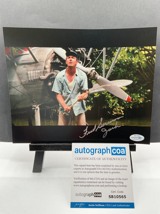 Fred Sorenson Indiana Jones signed photo Inscription ACOA