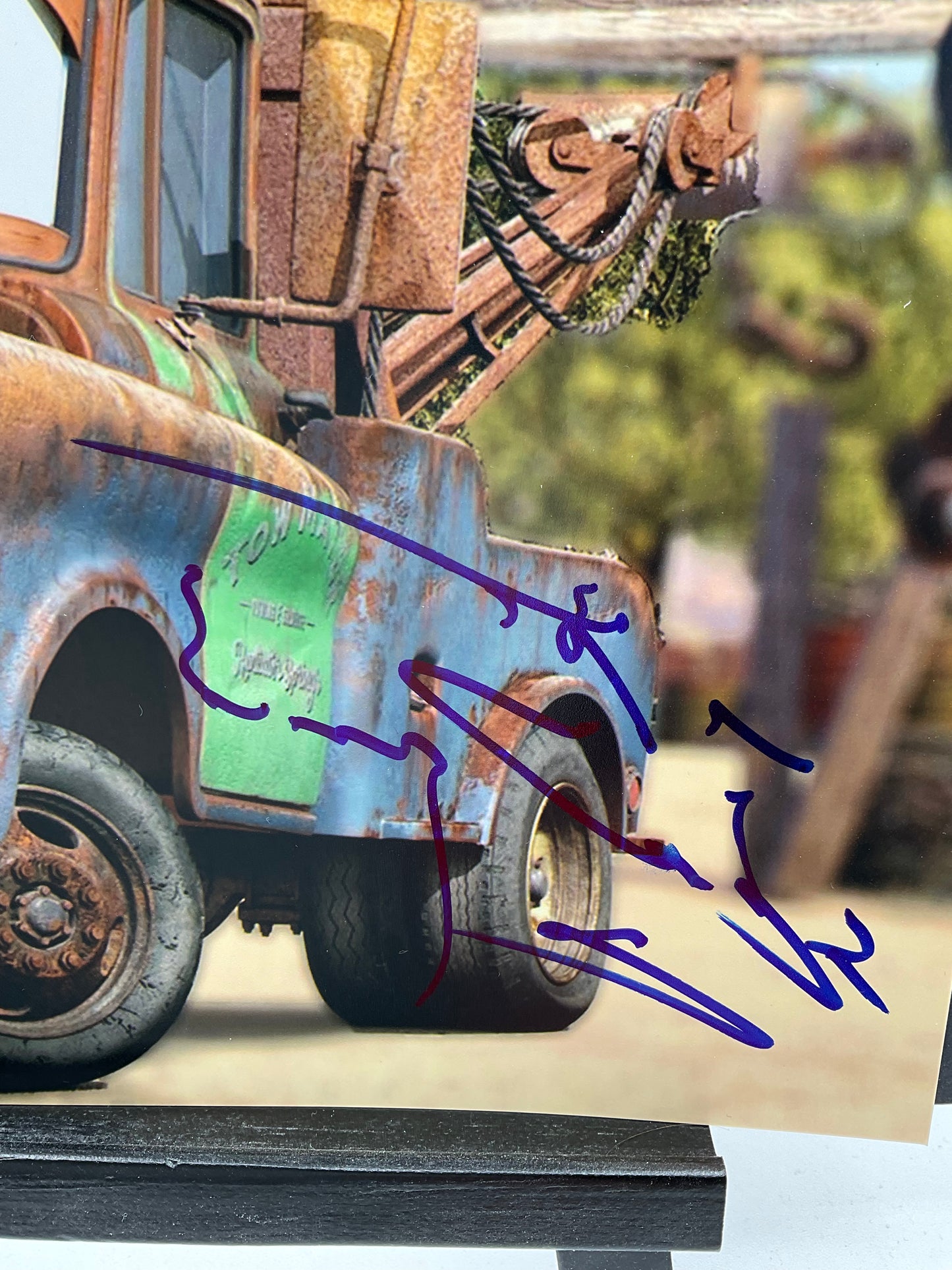 Larry the Cable Guy Mater signed photo 8x10 ACOA Cars