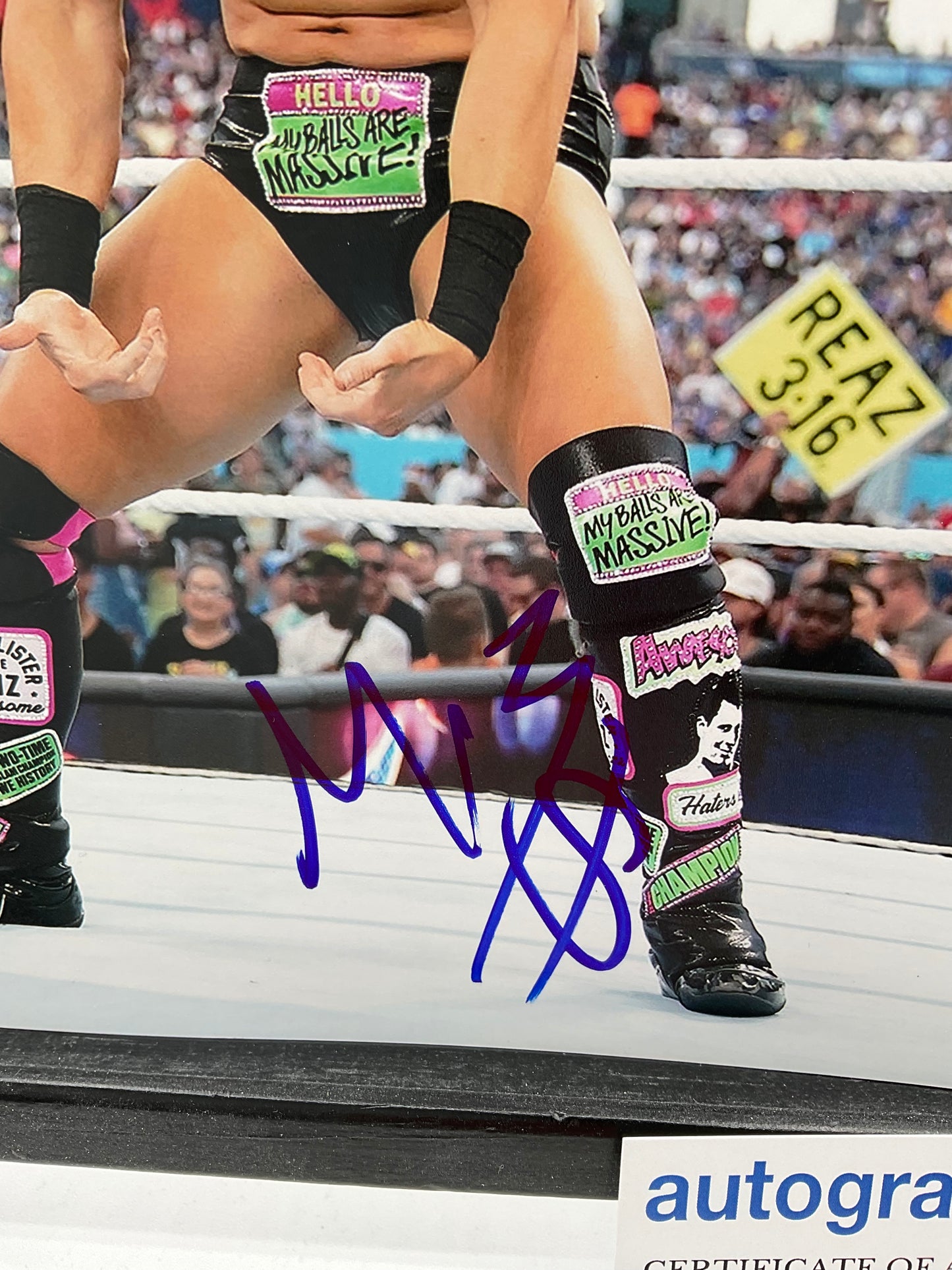 The Miz WWE signed photo 8x10 ACOA Wrestling