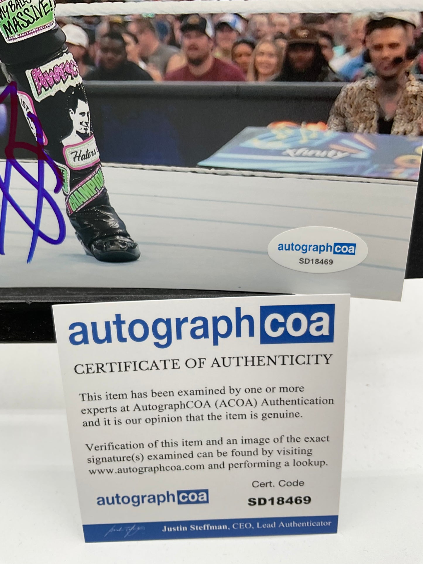 The Miz WWE signed photo 8x10 ACOA Wrestling