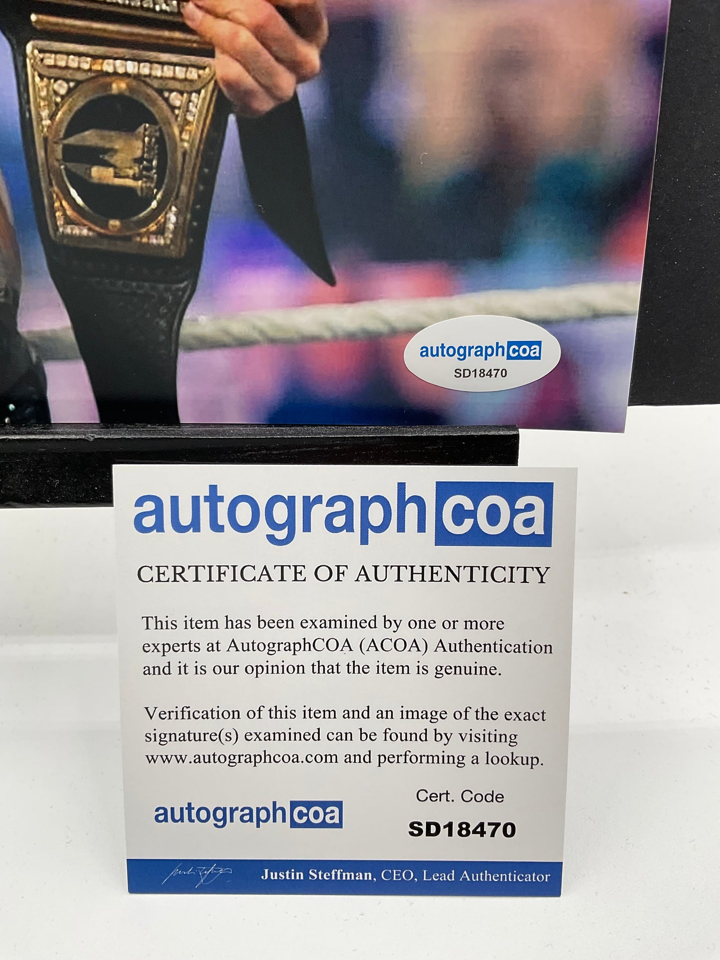 The Miz WWE signed photo 8x10 ACOA Wrestling