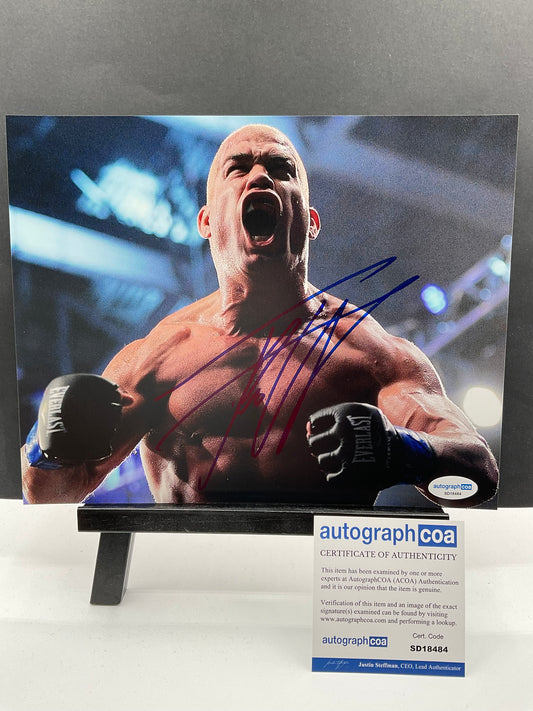 Tito Ortiz UFC signed photo 8x10 ACOA MMA