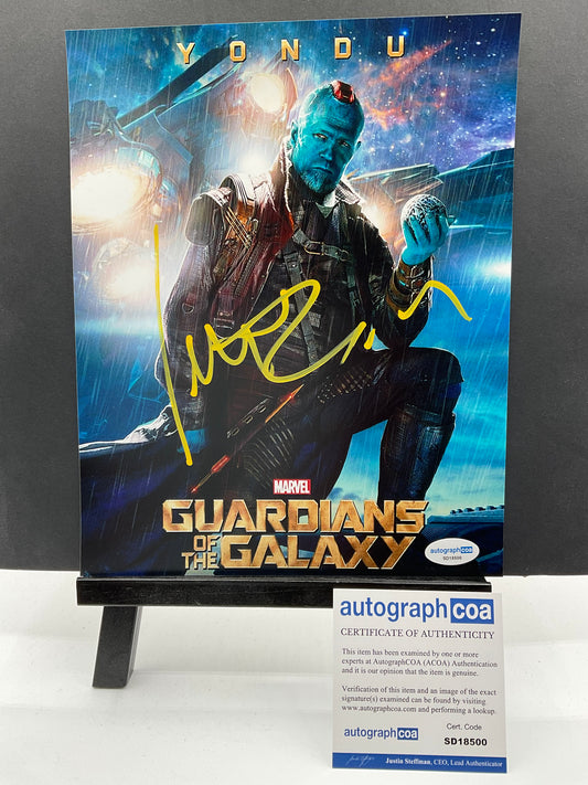 Michael Rooker Guardians of the Galaxy signed photo 8x10 ACOA