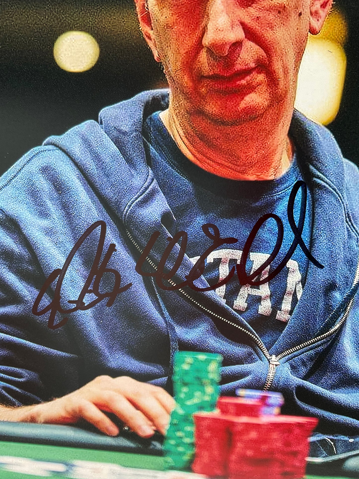 Erik Seidel Poker signed photo 8x10 ACOA WSOP