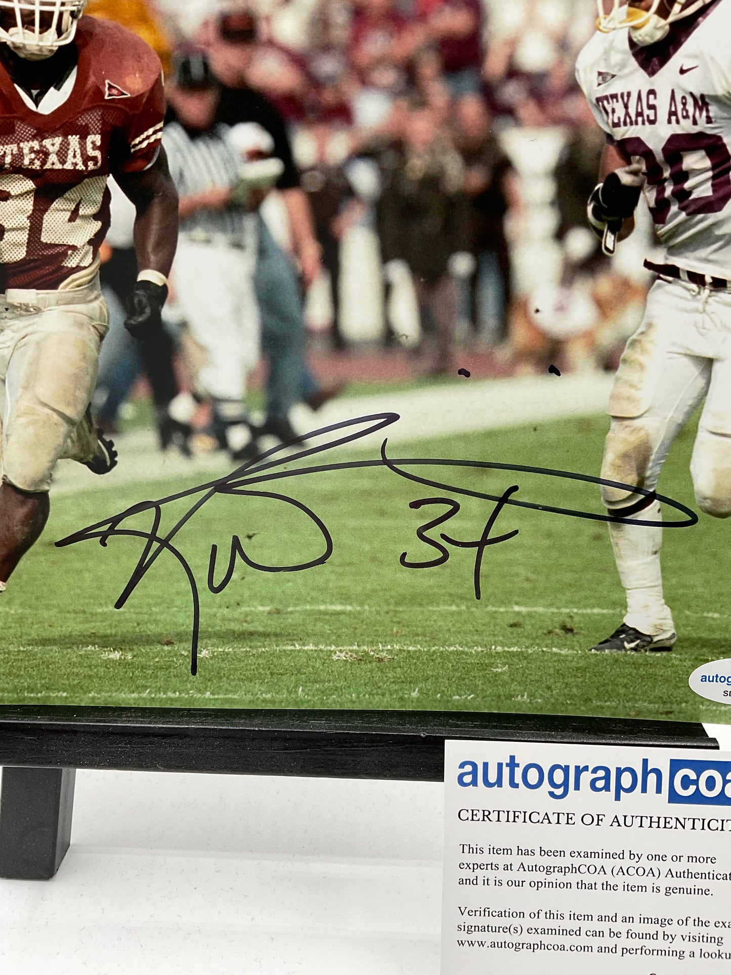 Ricky Williams Texas signed photo 8x10 NFL ACOA