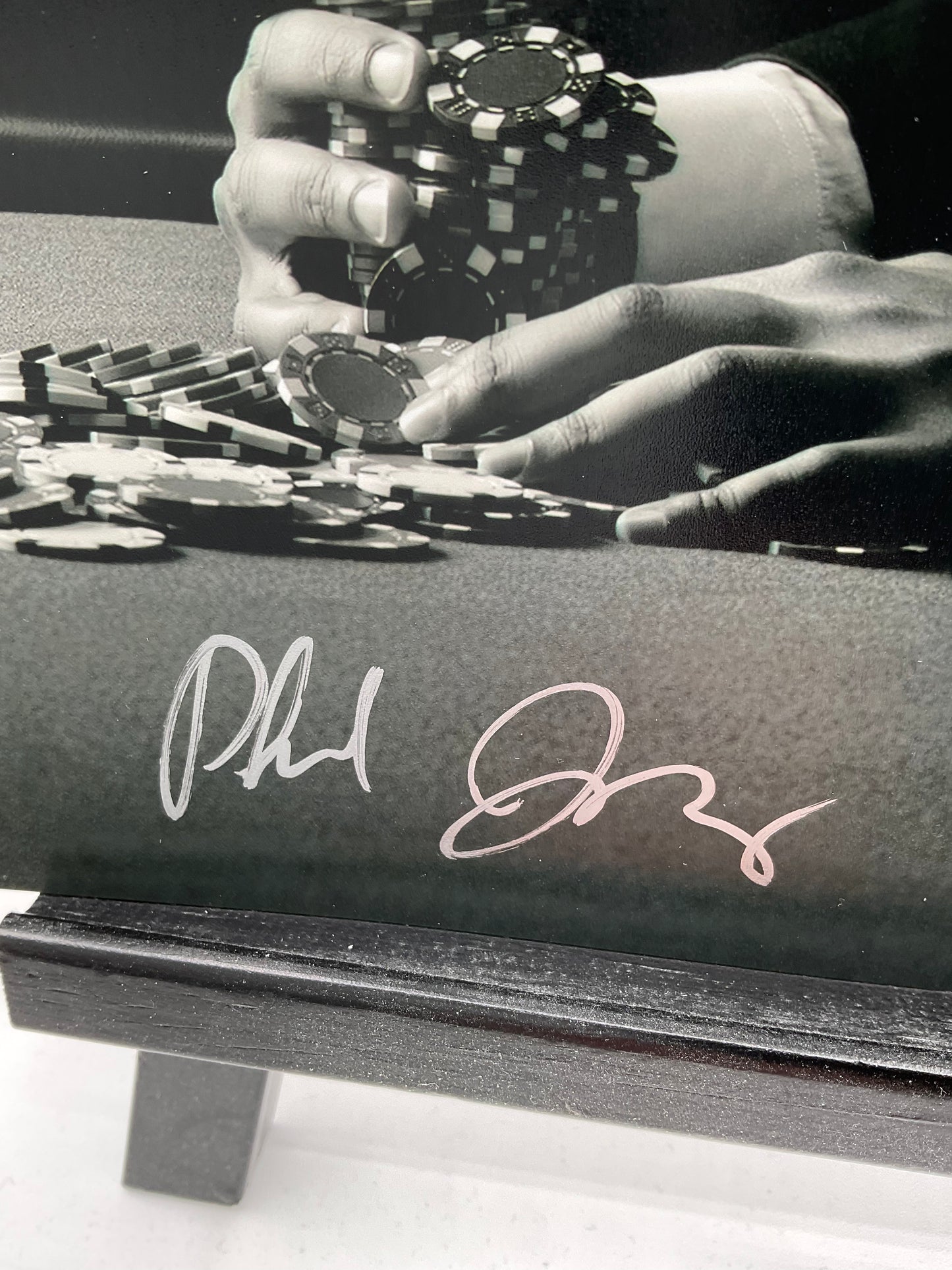 Phil Ivey signed Poker photo ACOA WSOP Hold em