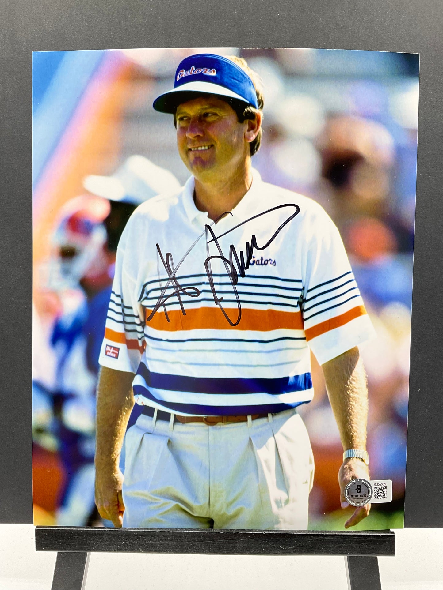 Steve Spurrier Florida Gators signed photo 8x10 Beckett NCAA