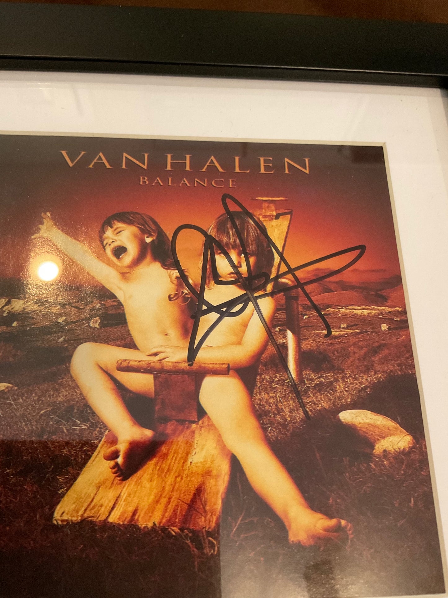 Sammy Hagar Van Halen signed CD Beckett Balance Framed