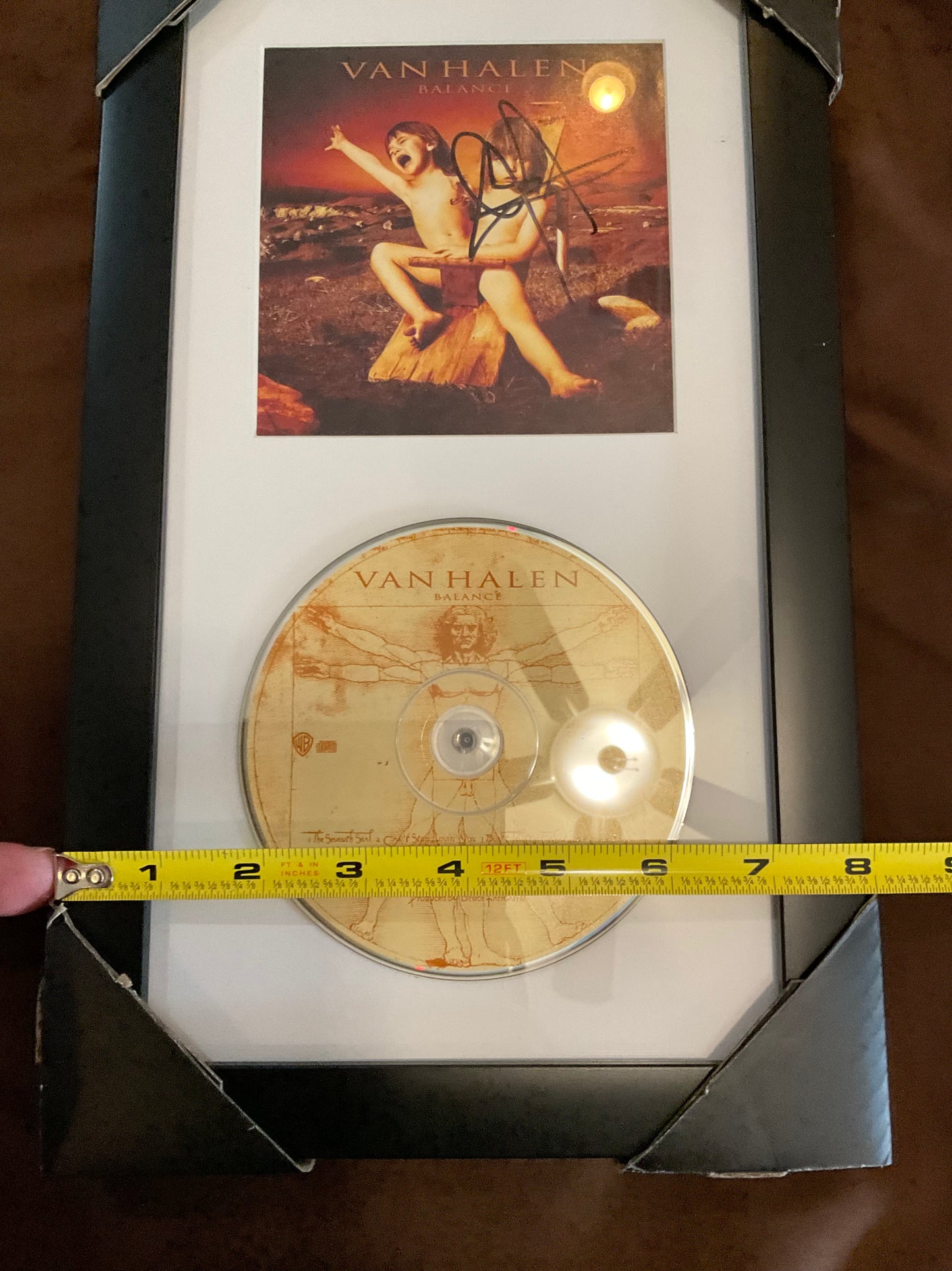 Sammy Hagar Van Halen signed CD Beckett Balance Framed