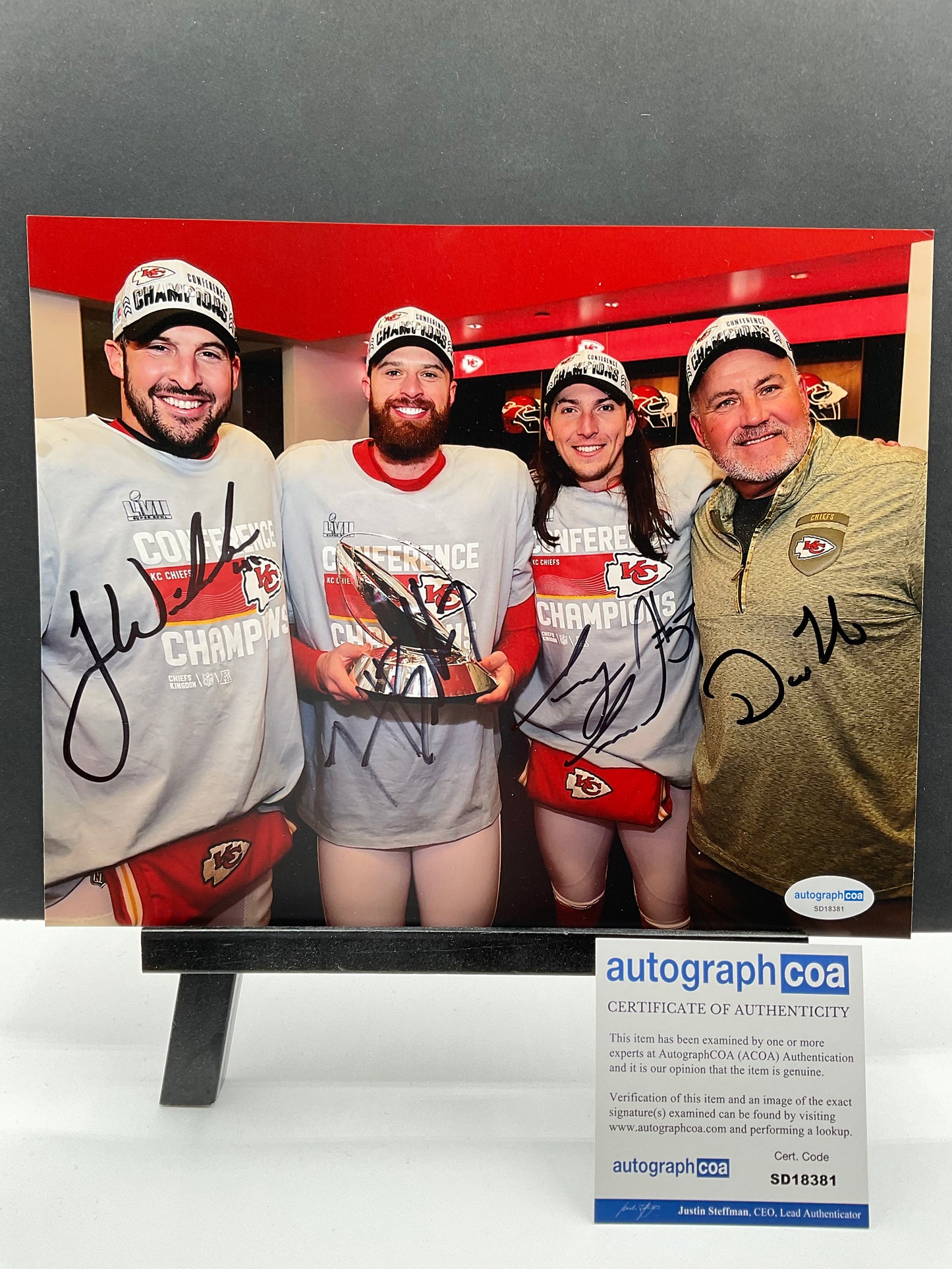 Kansas City Chiefs signed photo 8x10 ACOA NFL Special Teams