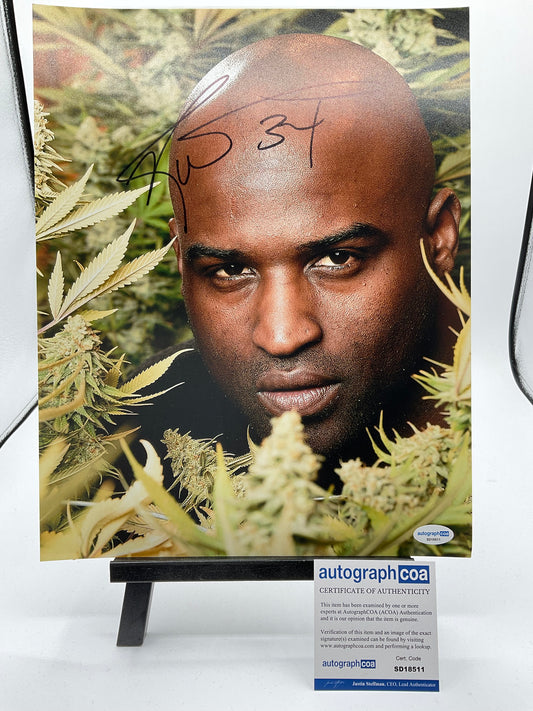 Ricky Williams Texas signed photo Weed Miami 420 11x14 ACOA NFL