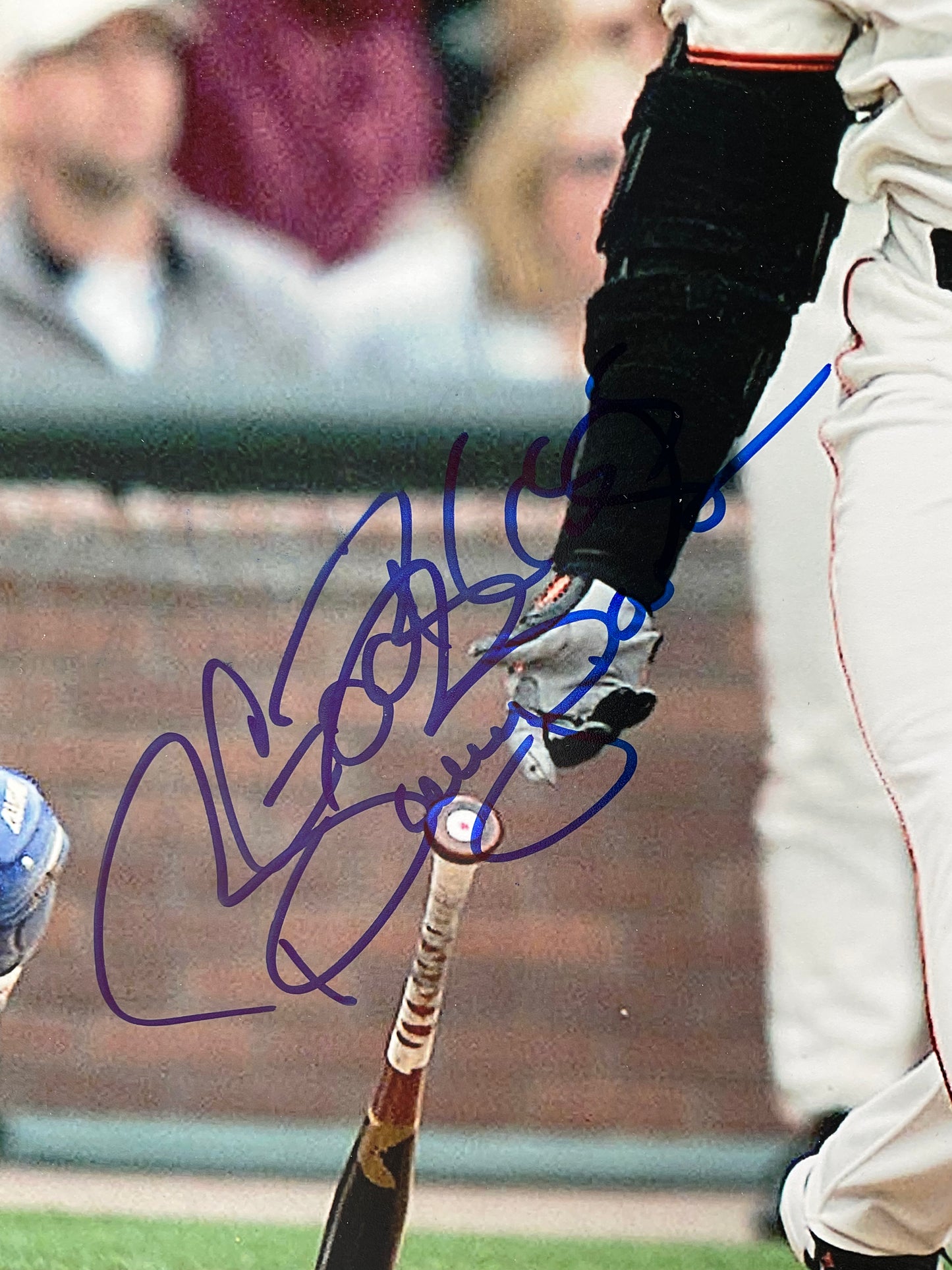 Barry Bonds Giants signed photo 11x14 Beckett Inscription