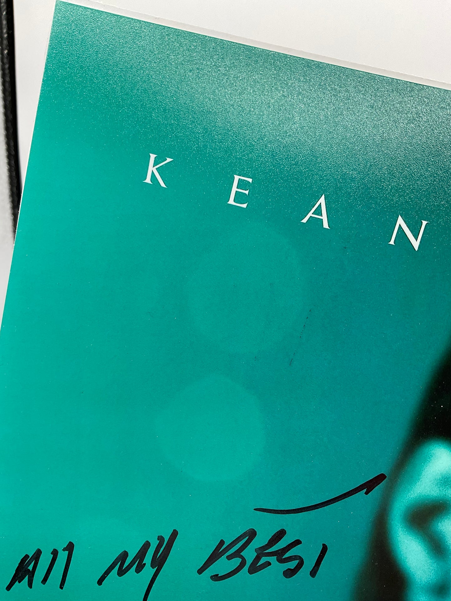 Keanu Reeves John Wick signed photo 11x14 Beckett Inscription