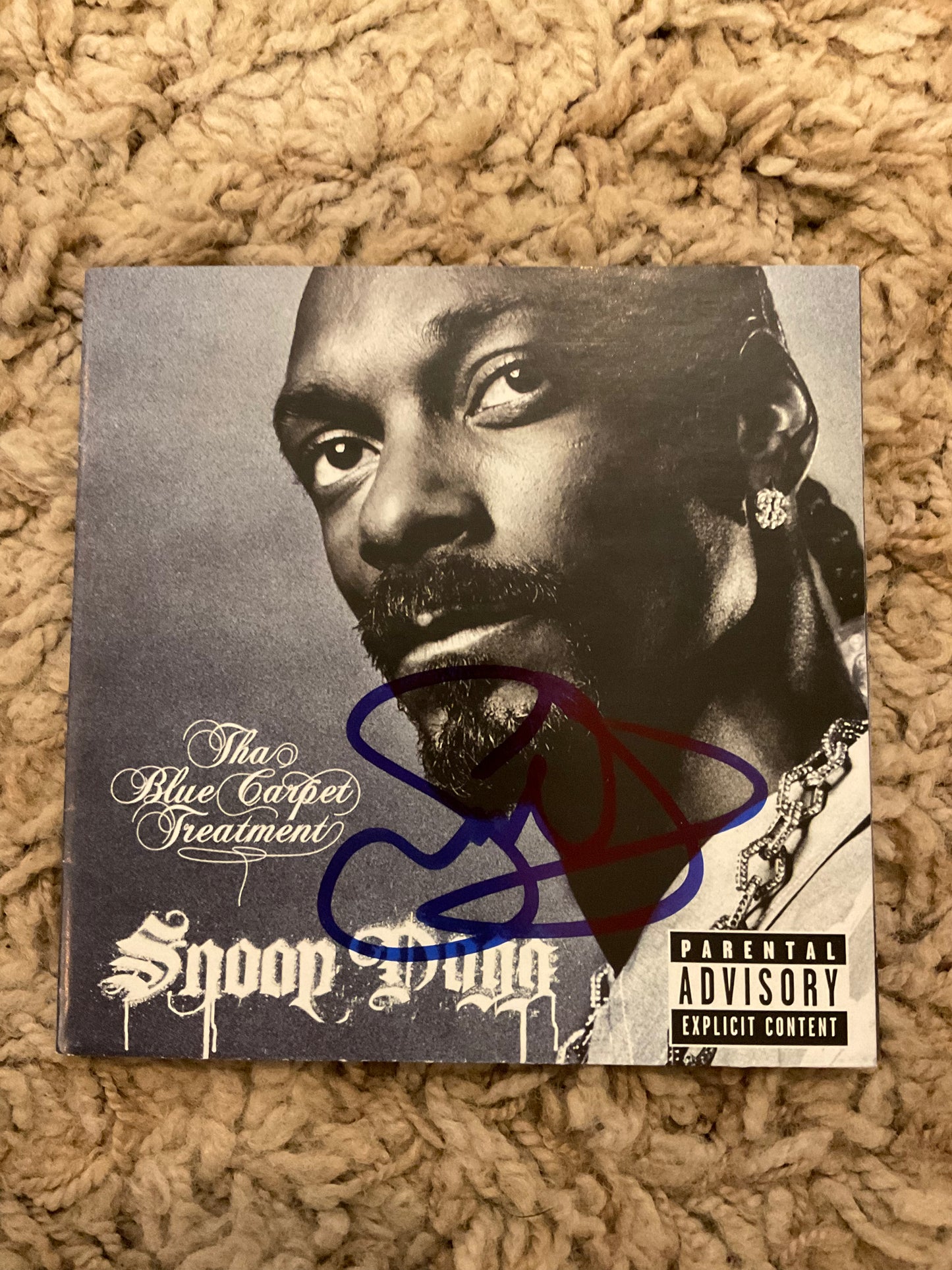 Snoop Dogg Tha Blue Carpet Treatment signed CD Beckett Rap