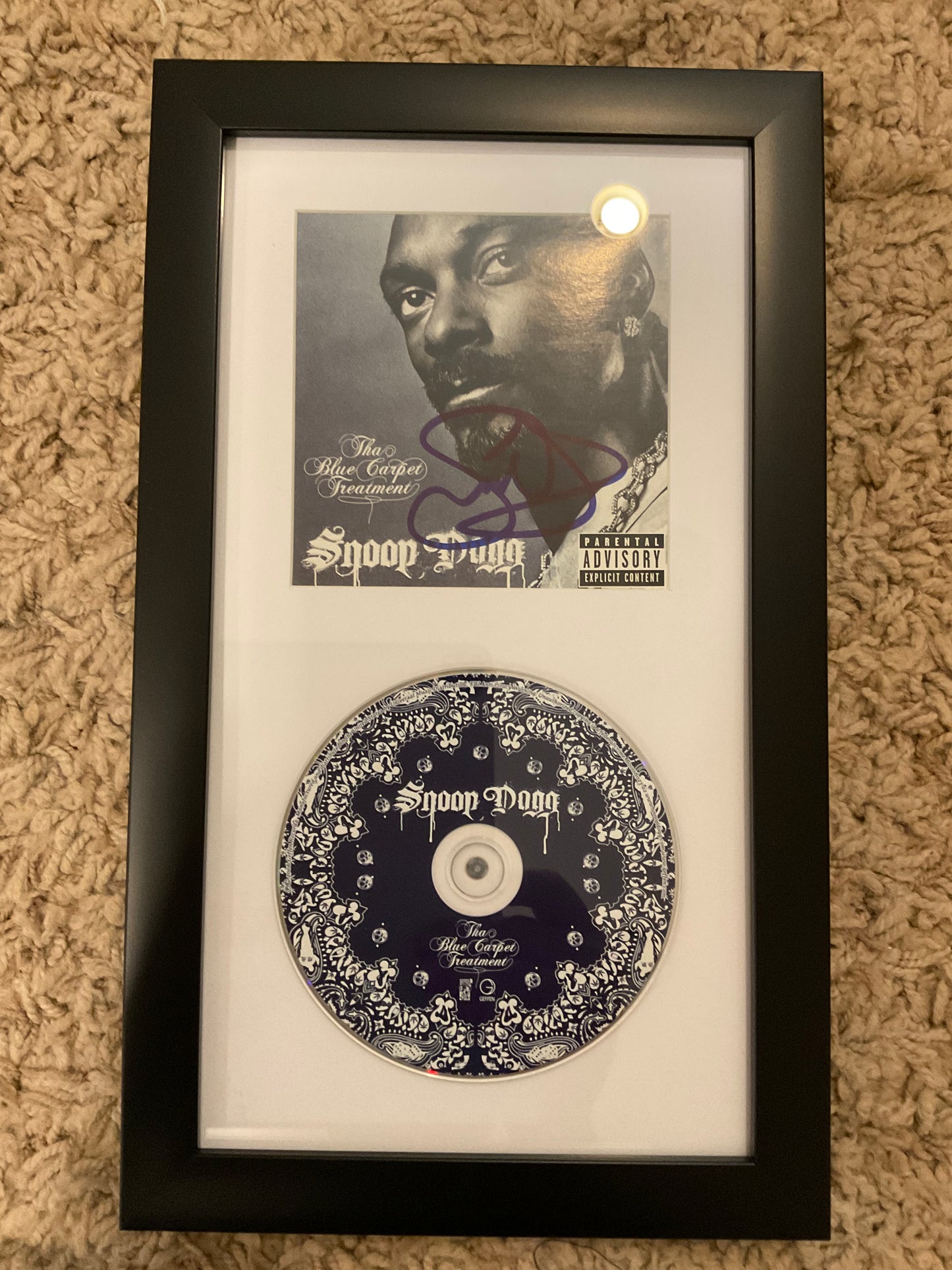 Snoop Dogg Tha Blue Carpet Treatment signed CD Beckett Rap