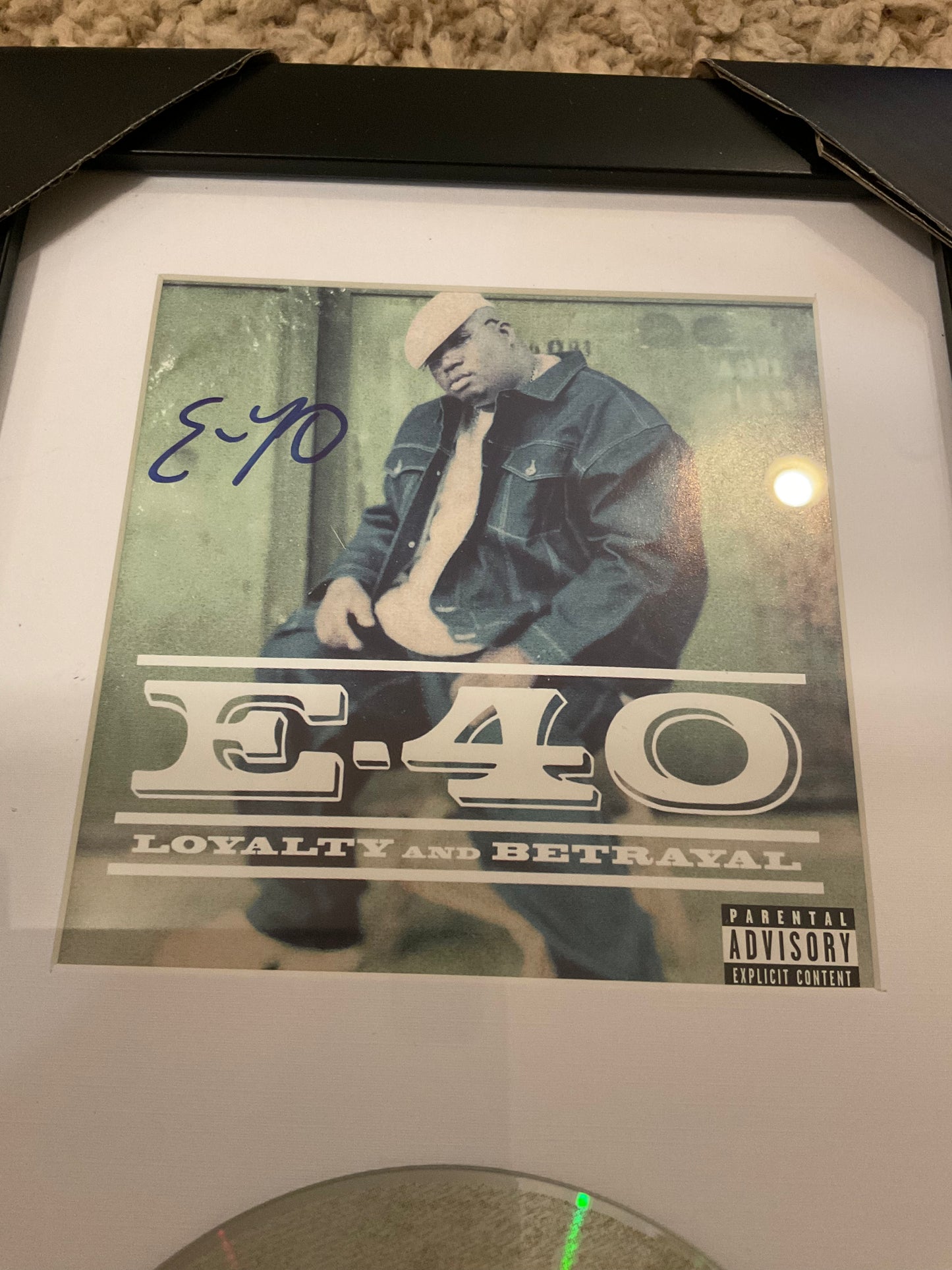 E-40 Loyalty and Betrayal signed CD Beckett Rap