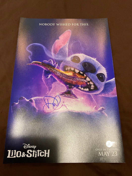 Dean Fleischer Camp Lilo and Stitch signed 12x18 Photo Beckett