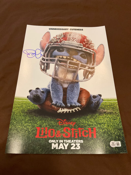 Dean Fleischer Camp Lilo and Stitch signed 12x18 Photo Beckett