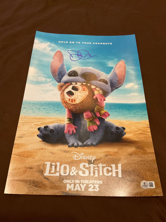 Dean Fleischer Camp Lilo and Stitch signed 12x18 Photo Beckett