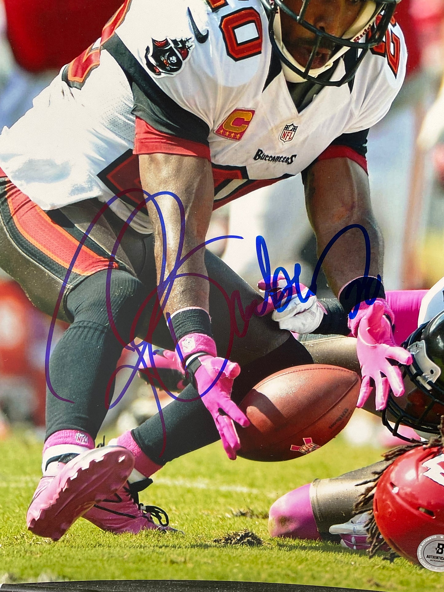 Ronde Barber Buccaneers signed photo 8x10 Beckett NFL
