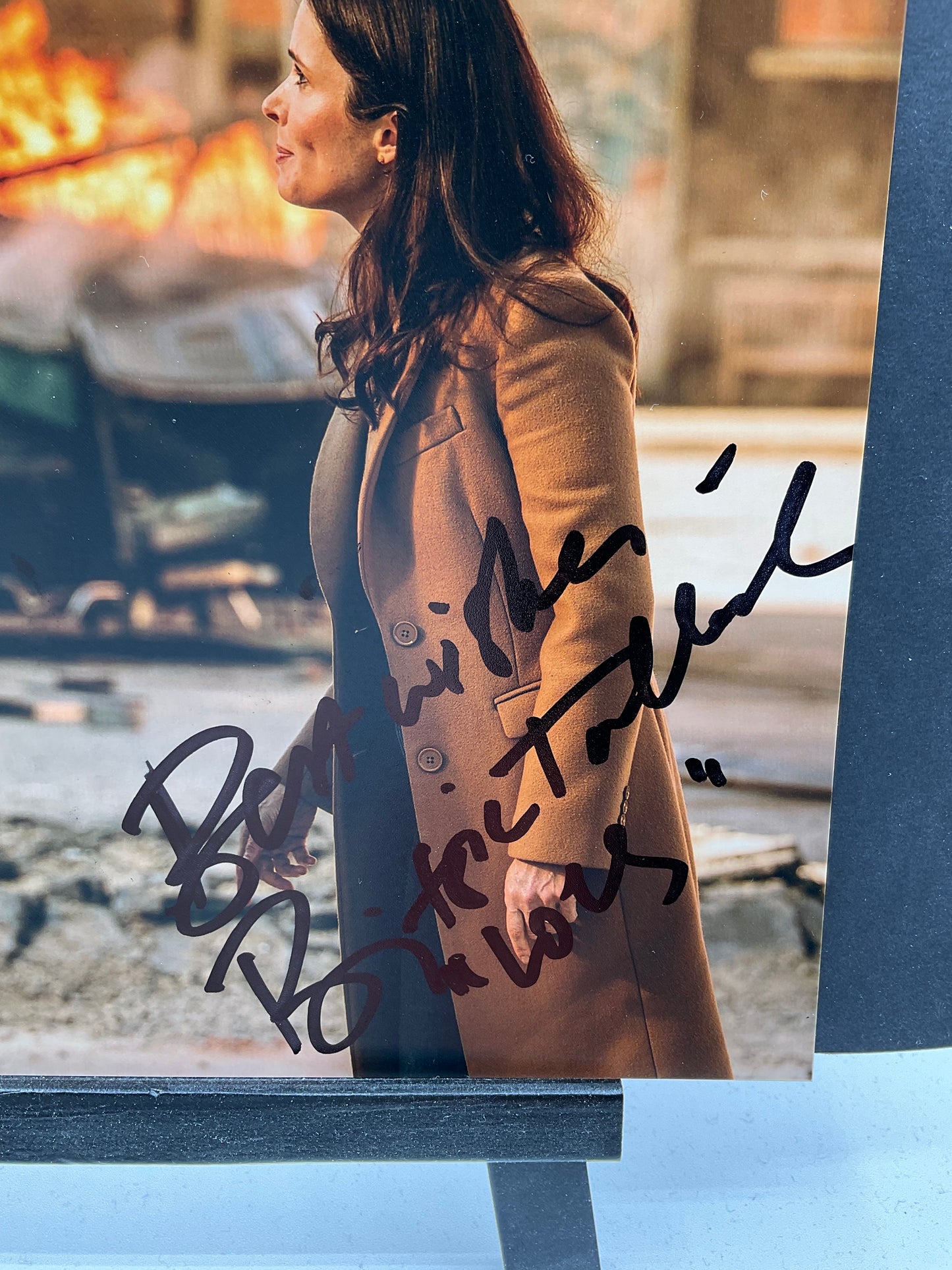 Tyler Hoechlin Superman signed Photo 8x10 Beckett Bitsie Tulloch Inscription