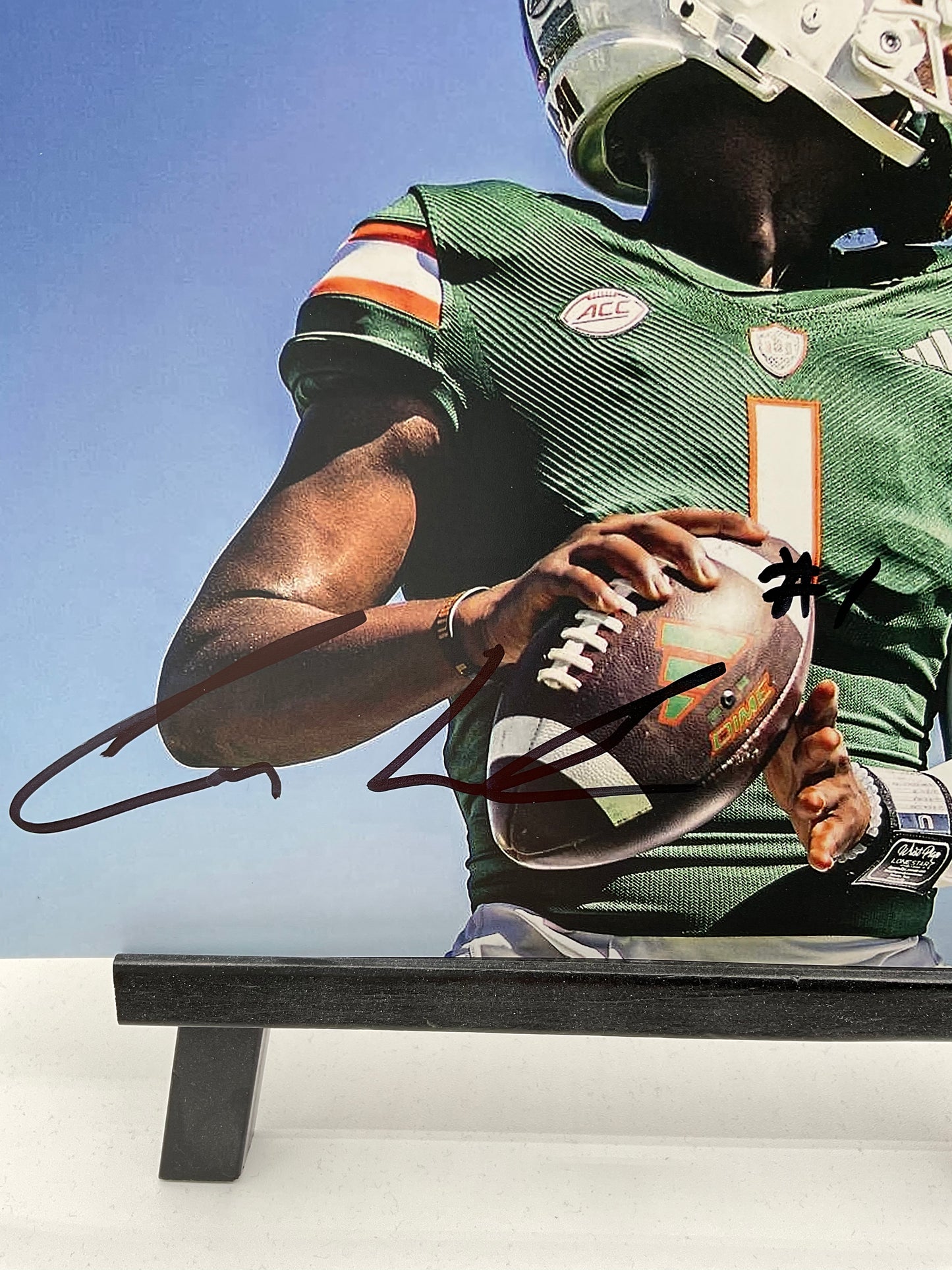 Cam Ward Miami Hurricanes signed photo 8x10 Beckett Tennessee Titans