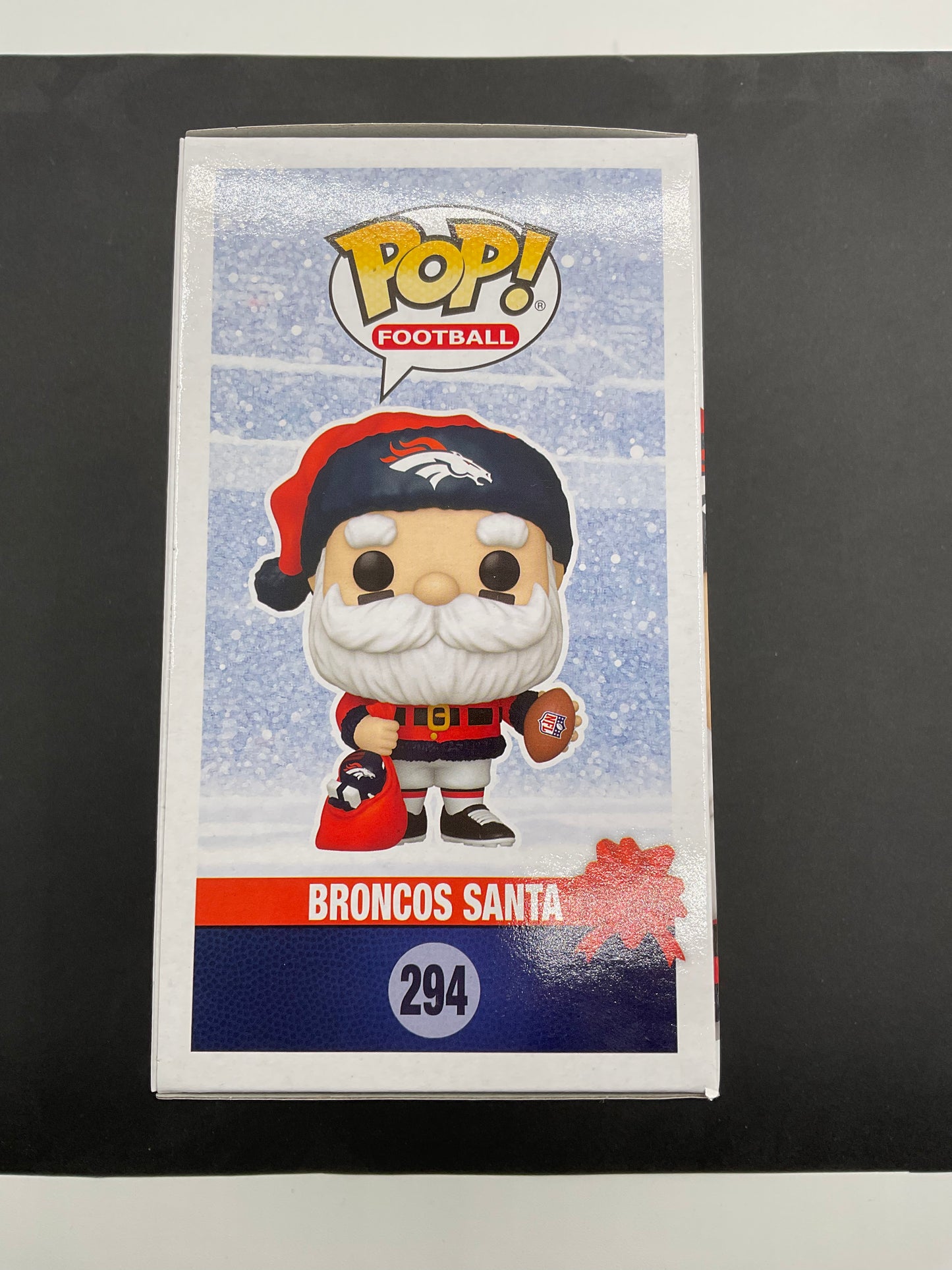 Bo Nix Broncos Santa Funko Pop signed ACOA Oregon NFL