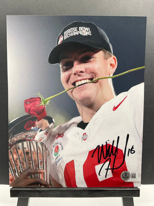Will Howard Ohio State signed photo 8x10 Beckett Steelers
