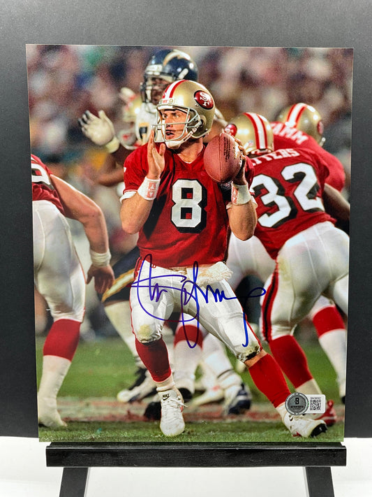 Steve Young San Francisco 49ers signed photo 8x10 Beckett Super Bowl