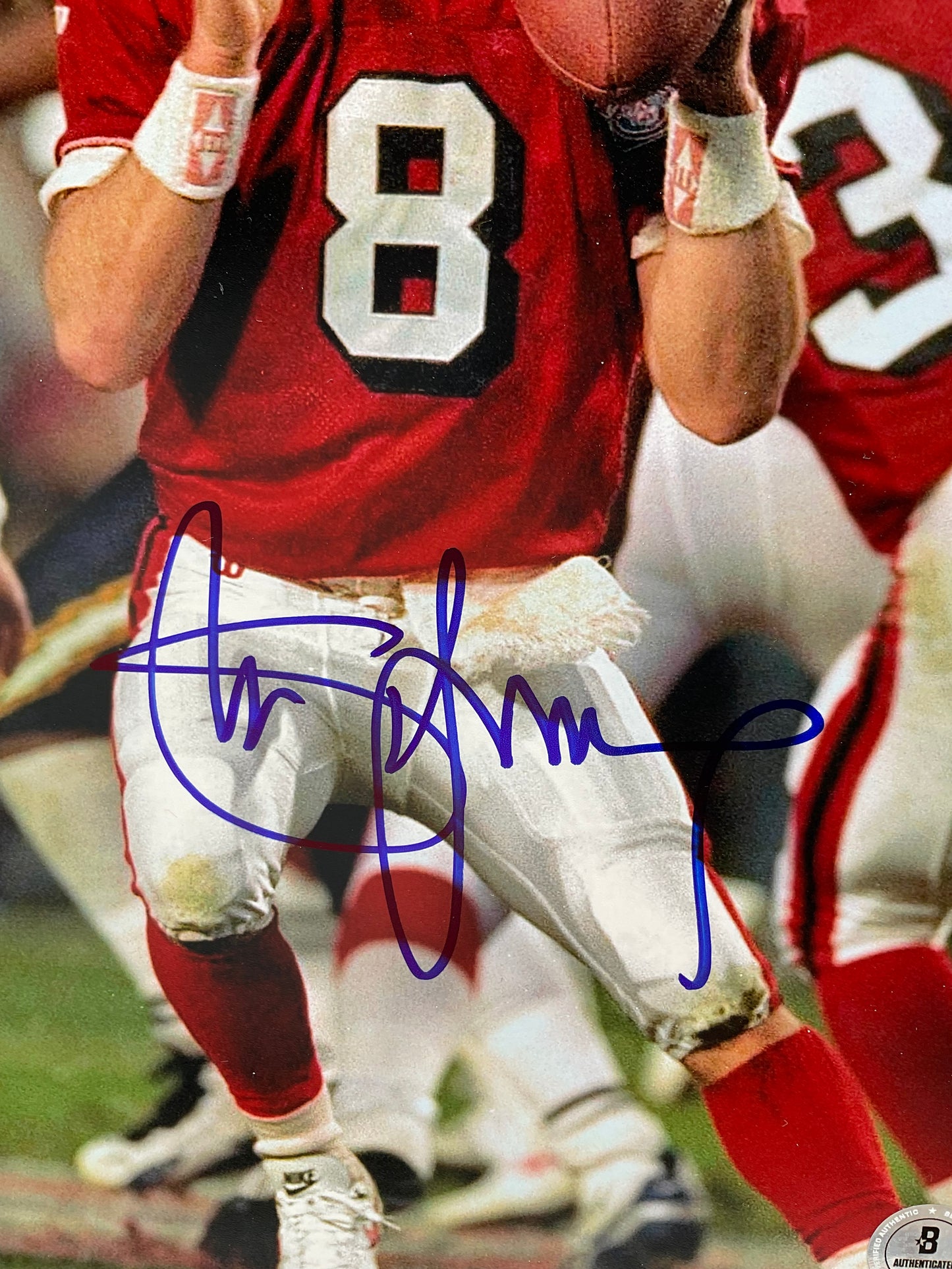Steve Young San Francisco 49ers signed photo 8x10 Beckett Super Bowl