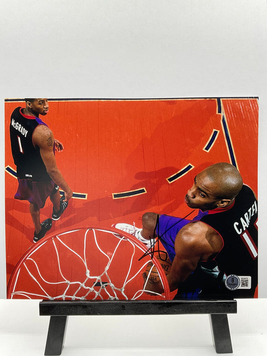 Vince Carter Toronto Raptors signed photo 8x10 Beckett NBA