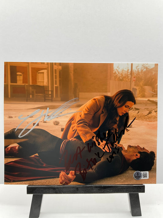 Tyler Hoechlin Superman signed Photo 8x10 Beckett Bitsie Tulloch Inscription