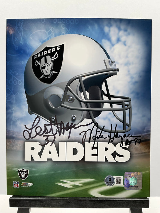 Lester Hayes Raiders signed photo 8x10 Beckett Mike Haynes
