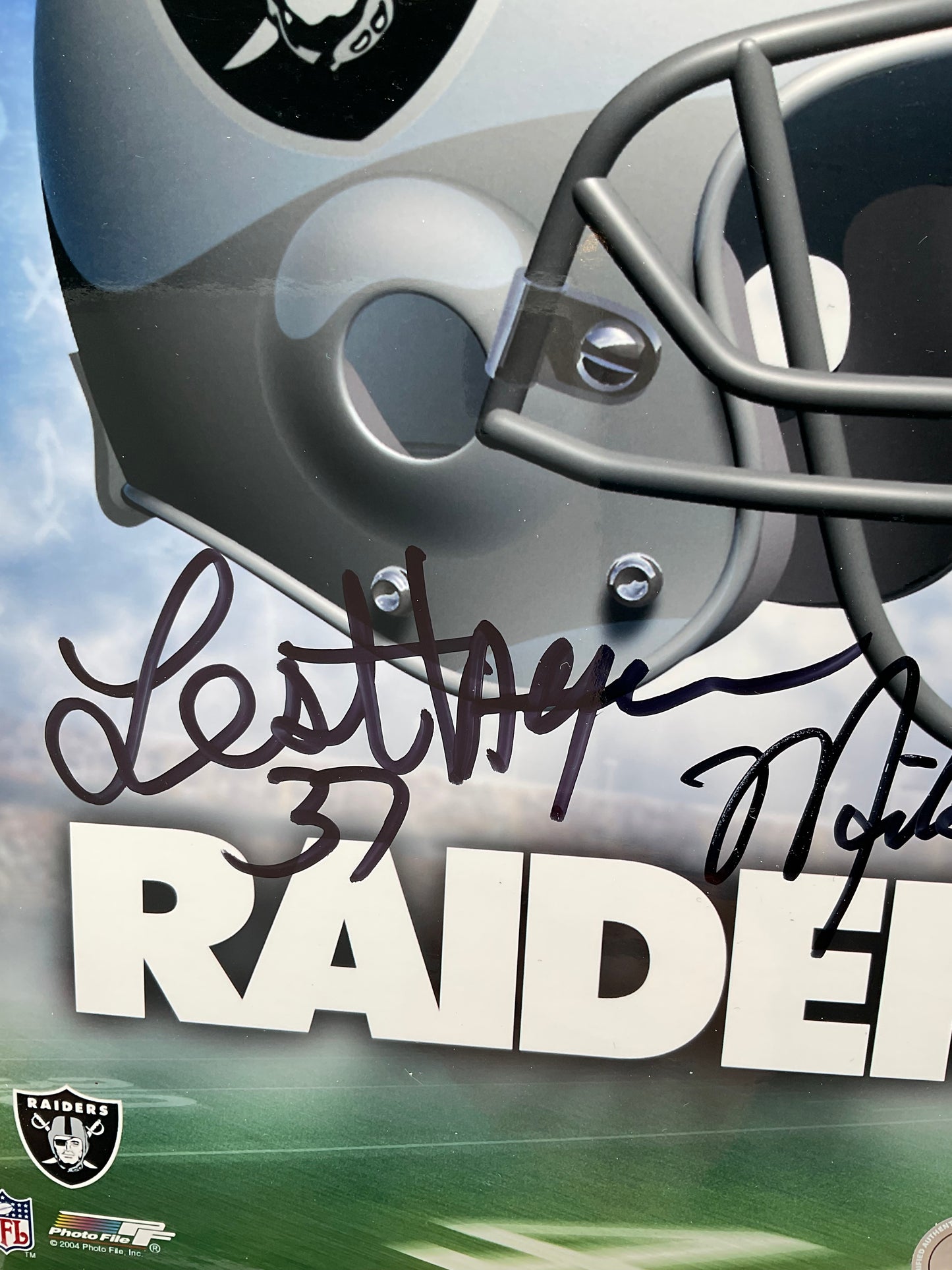 Lester Hayes Raiders signed photo 8x10 Beckett Mike Haynes
