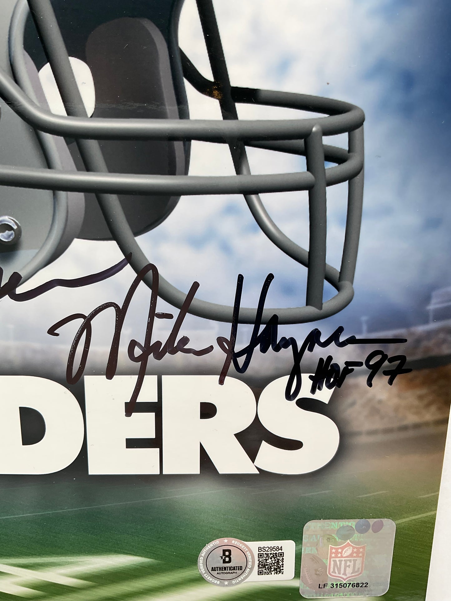 Lester Hayes Raiders signed photo 8x10 Beckett Mike Haynes
