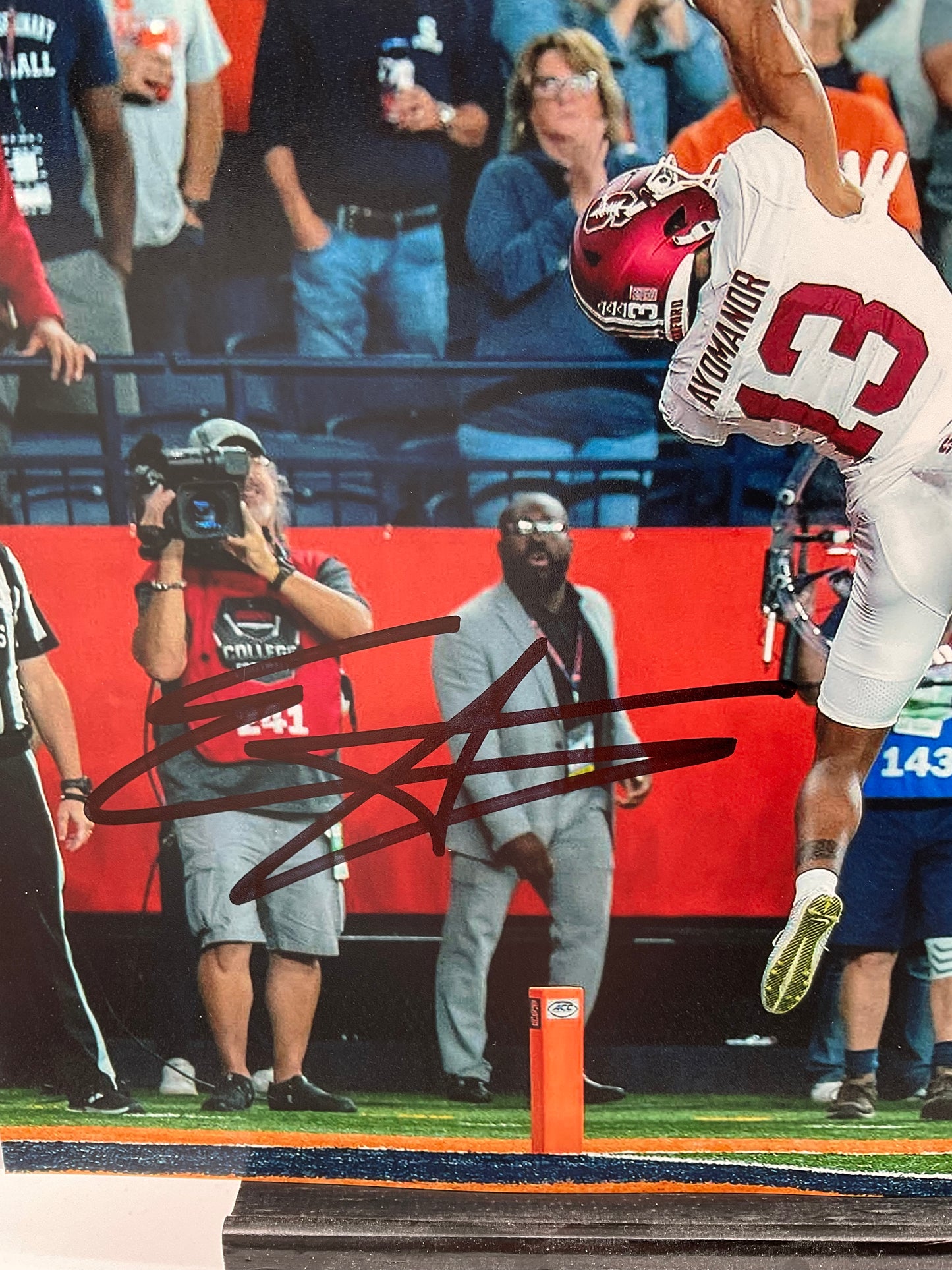 Elic Ayomanor Stanford signed photo 8x10 ACOA Tennessee Titans