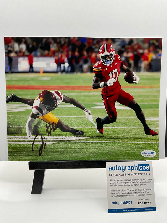 Tai Felton Maryland signed photo 8x10 ACOA NFL MN Vikings