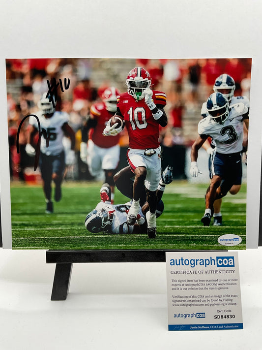 Tai Felton Maryland signed photo 8x10 ACOA NFL MN Vikings