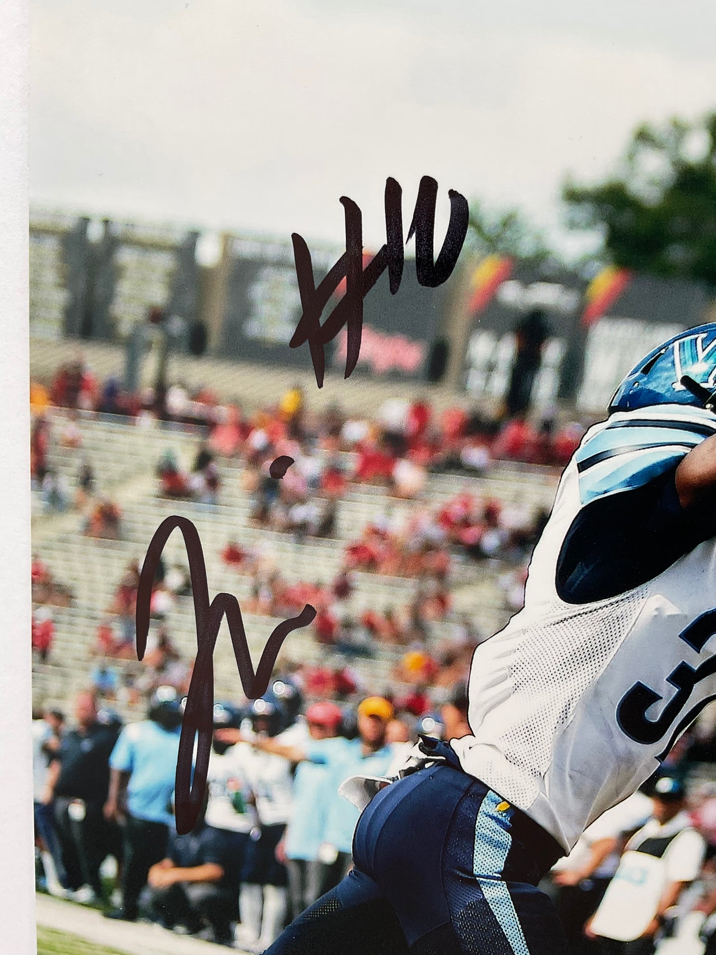 Tai Felton Maryland signed photo 8x10 ACOA NFL MN Vikings