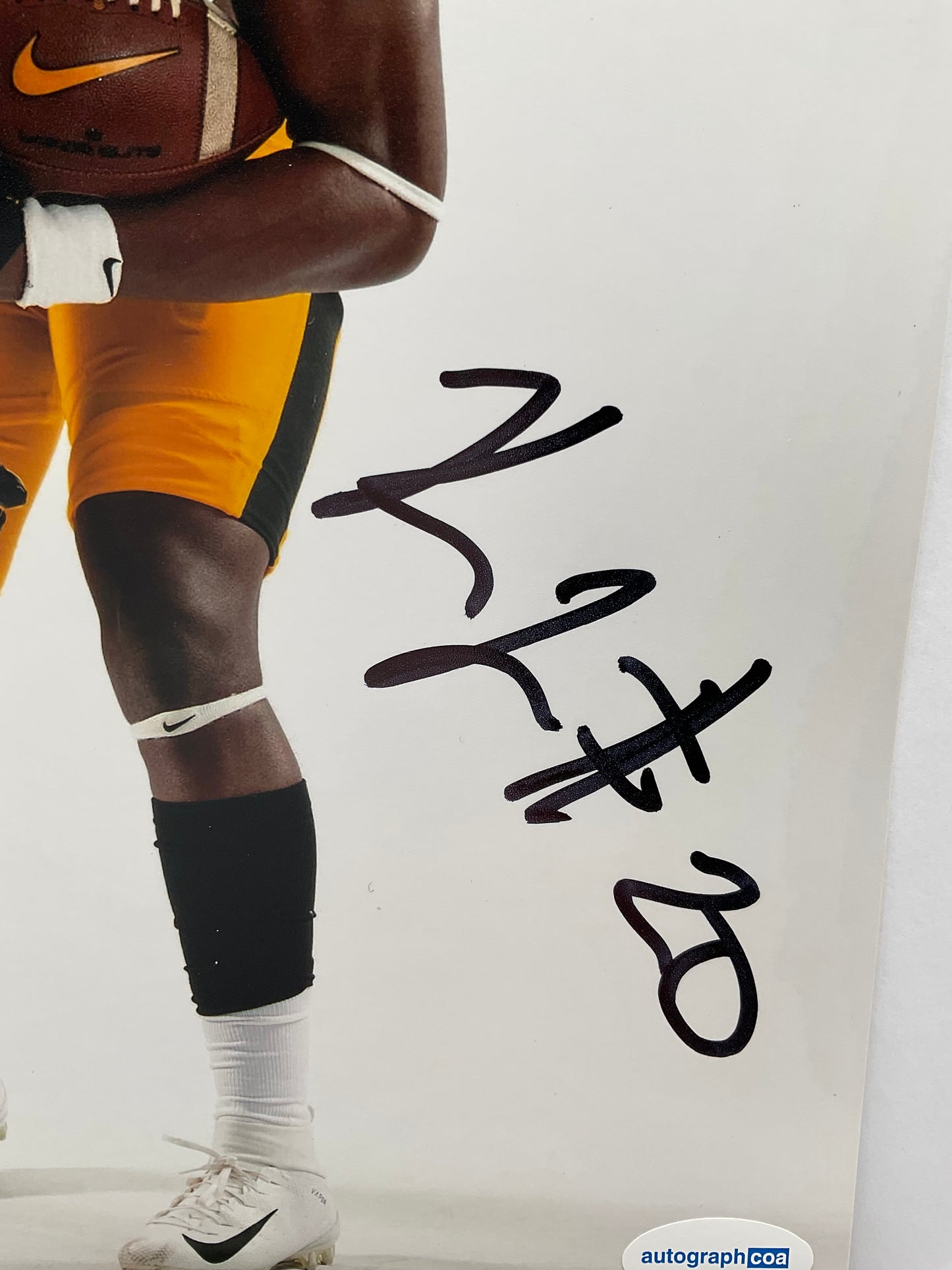 Kaleb Johnson Iowa signed photo 8x10 ACOA NFL Pittsburgh Steelers